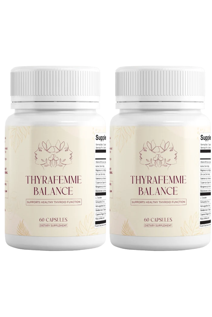 Two official ThyraFemme Balance bottles - the 2-bottle pack